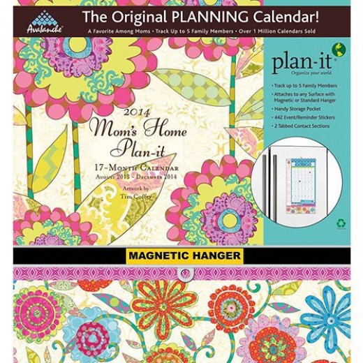 Mom Plan It Magnetic Hanger Calendar